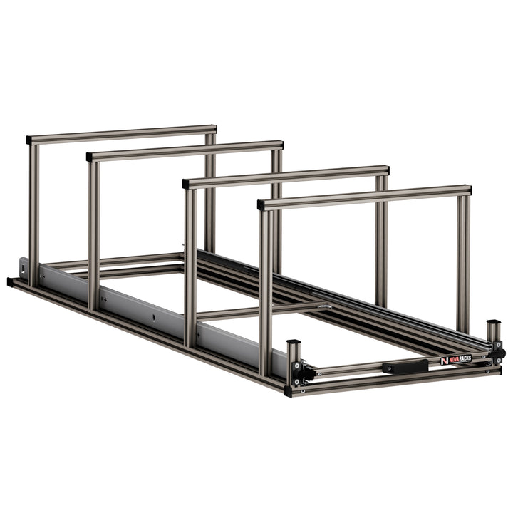 VT-serie – Uitschuifbaar rack – Achtergarage met bovenplank