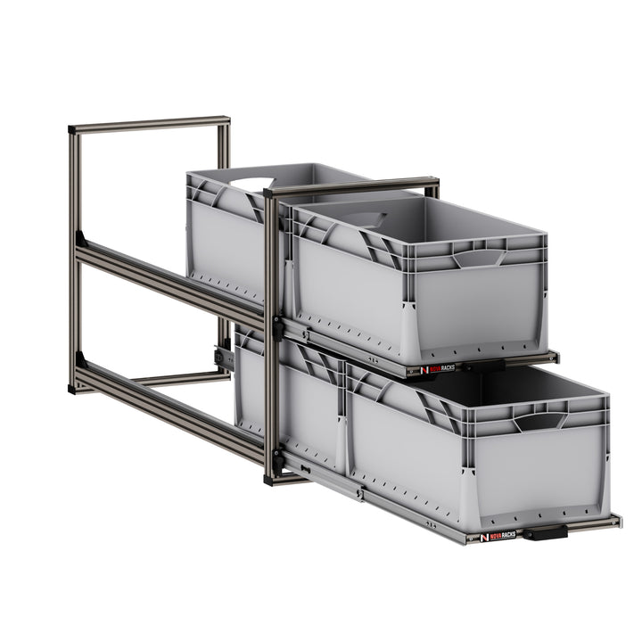 Série V – Rack coulissant – Soute arrière / fixation basse